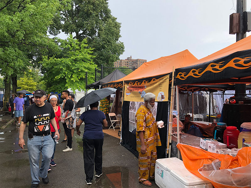 Vendors at the African Art Festival